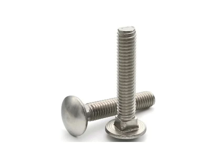 Door King 2615-687 | Bolt Carriage Stainless Steel 3/8"x16x3" White