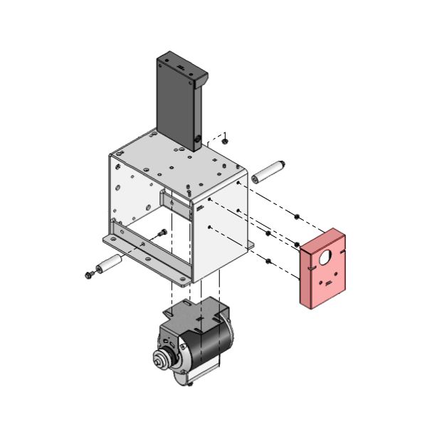 Doorking 9350-140 | Panel Lock Cover