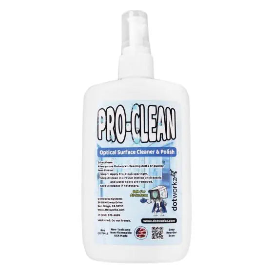 Dotworkz DW-8OZ-SOL | Pro-Clean Lens Cleaning Solution 8Oz