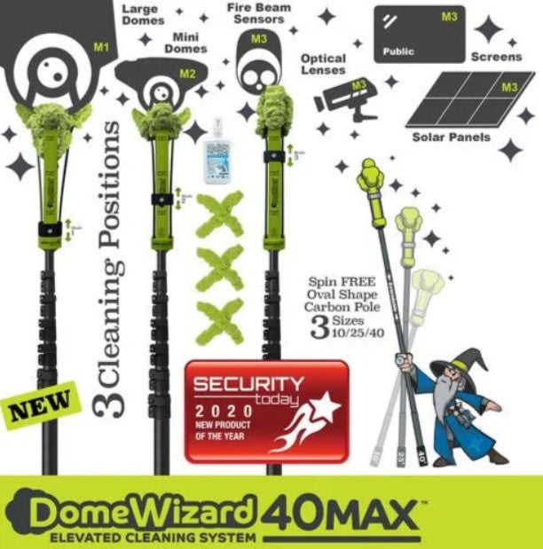 Dotworkz DW-PKG-40-CF | DomeWizard 40ft Max Elevated Cleaning System with Multiple Cleaning Modes