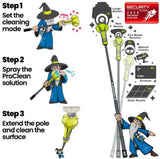 Dotworkz DW-PKG-40-CF | DomeWizard 40ft Max Elevated Cleaning System with Multiple Cleaning Modes