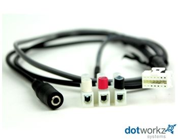 Dotworkz KT-AXPA | Power and Audio Harness Kit - Axis P55 & Q60 Indoor Camera