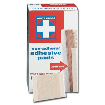 Dukal LLC 7665033 | American White Cross Adhesive Sterile Pads 2" X 3", 100/Box