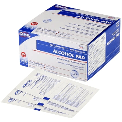 Dukal LLC 852 | Non-Sterile Alcohol Prep Pads 200/Box