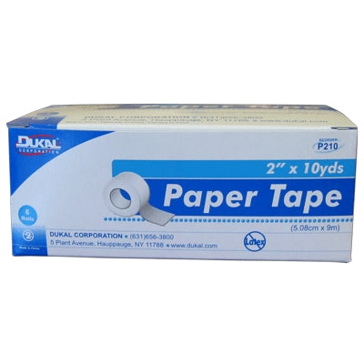 Dukal LLC P210 | Paper Tape 2" X 10 Yards, 6 Rolls/Box