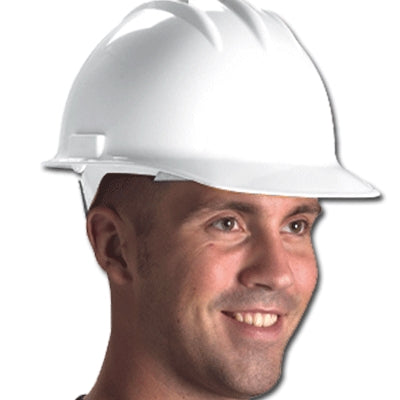 E.d. Bullard Company 30WHR | Classic Hard Hat, 6-Point Flex Gear Ratchet Suspension, White