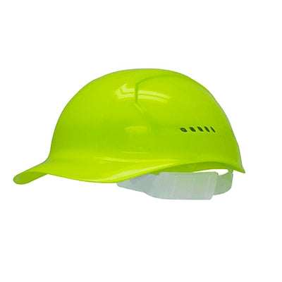 E.d. Bullard Company BKVHYV | Bump Cap, Slide Lock Suspension, Vented, Vinyl Brow Pad, Hi-Vis Yellow