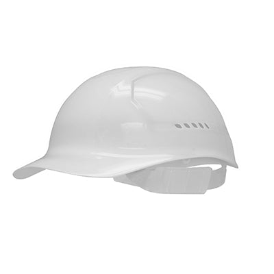 E.d. Bullard Company BKVWHP | Bump Cap, Slide Lock Suspension, Vented, Poly Brow Pad, White