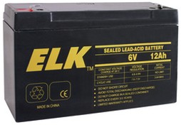 Elk Products Inc. ELK-061-20 | Sealed Lead Acid Battery, 6 V 12Ah