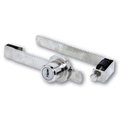 ESP Lock Products Llc 7RL KA ES201 | Ratchet Sliding Lock Keyed Alike, with ES201 Key, for Glass Door up to 1/4" Thickness
