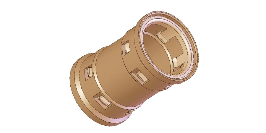 Eastern Wire & Conduit PFCSP1250O | Conduit Coupling, Orange, Trade Size 1-1/4 in.
