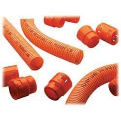 Eastern Wire & Conduit Ltd PDRU1500F4000RO | Riser Innerduct, 1 1/2", Orange, Corrugated With Pull Tape