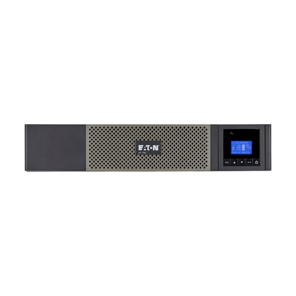 Eaton Power Quality 5P750RC | 5P UPS, 2U, 750 Va, 600 W, 5-15P Input, Outputs, (10) 5-15R, 120V, 16-Inch Depth, True Sine Wave