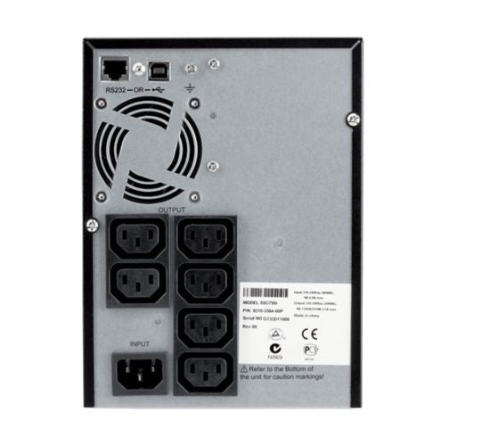 Eaton Power Quality 5SC750G | 5SC UPS, 750 VA, 525 W, C14 input, Global, Outputs: (6) C13
