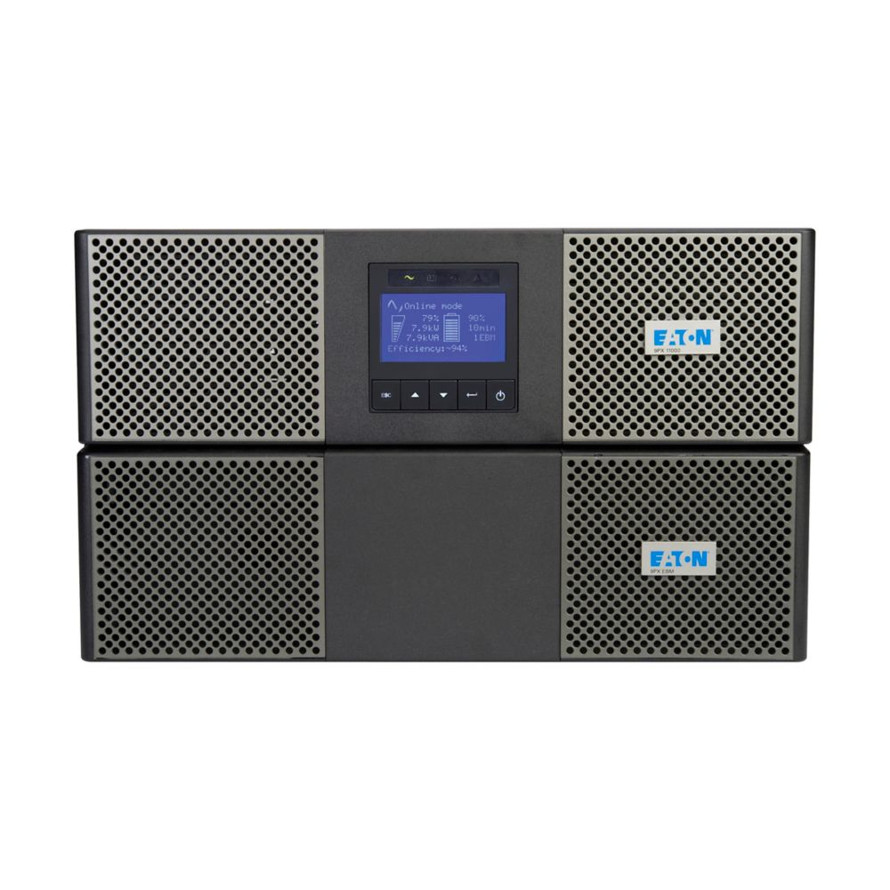 Eaton Power Quality 9PX11K | 9Px UPS, Network Card Included, 6U, 11 Kva, 10 KW, Hardwired Input, Outputs, (3) L6-30R, Hardwired, 208V