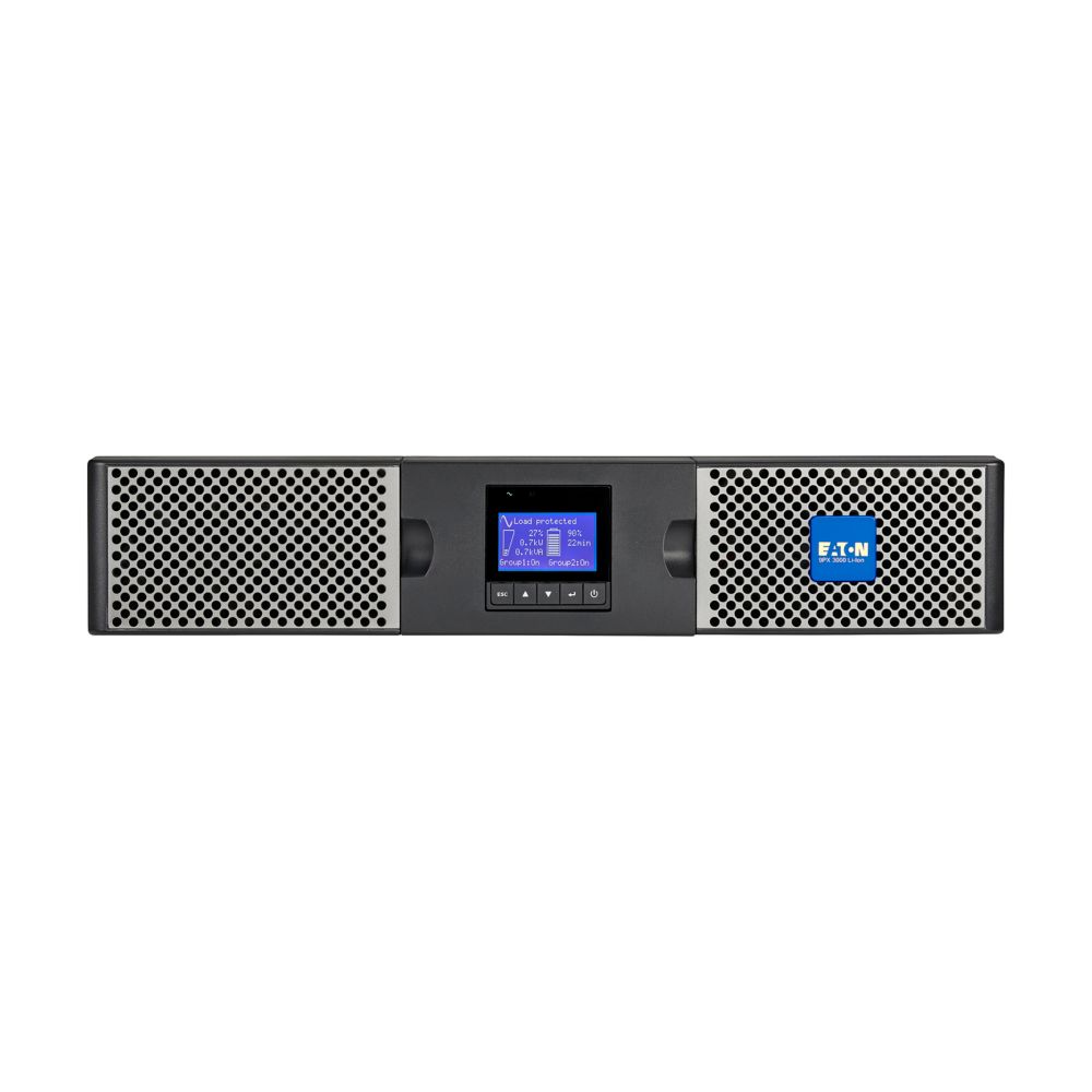 Eaton Power Quality 9PX3000GRT-L | 9PX lithium ion UPS, 2U, 3000 VA, 2700 W, L6-20P input, 208 V, Outputs: (8) C13, (2) C19