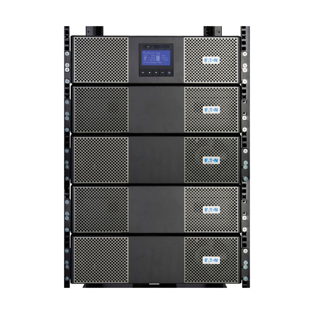 Eaton Power Quality 9PX8KTF5 | UPS, Network Card Included, 9U, 8 KVA, 7.2 KW, Hardwired Input, Outputs: (18) 5-20R, (2) L6-30R, 208V