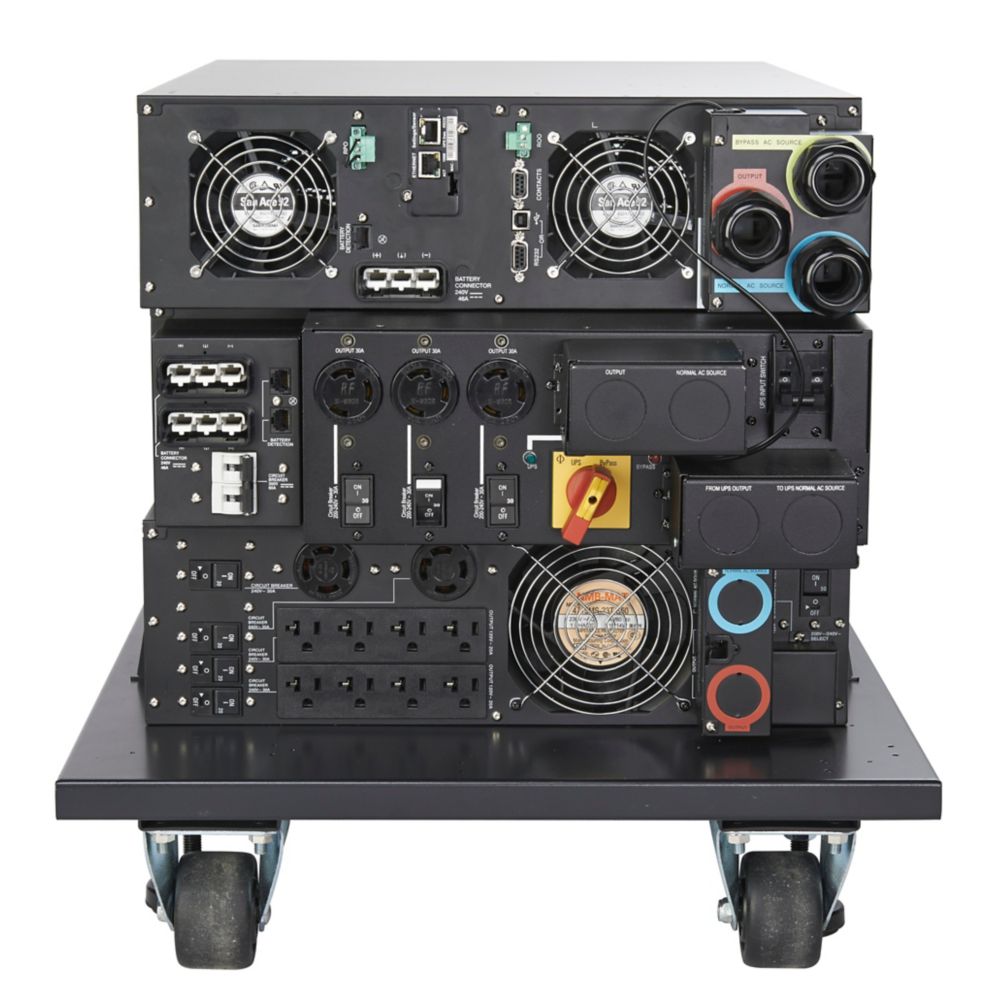 Eaton Power Quality 9PX8KTF5 | UPS, Network Card Included, 9U, 8 KVA, 7.2 KW, Hardwired Input, Outputs: (18) 5-20R, (2) L6-30R, 208V