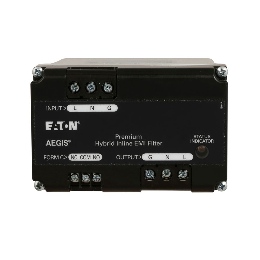 Eaton Power Quality AGPH12015 | Aegis Powerline Filter, 15A, 120 Vac Rating, Single-Pole, Premium Protection