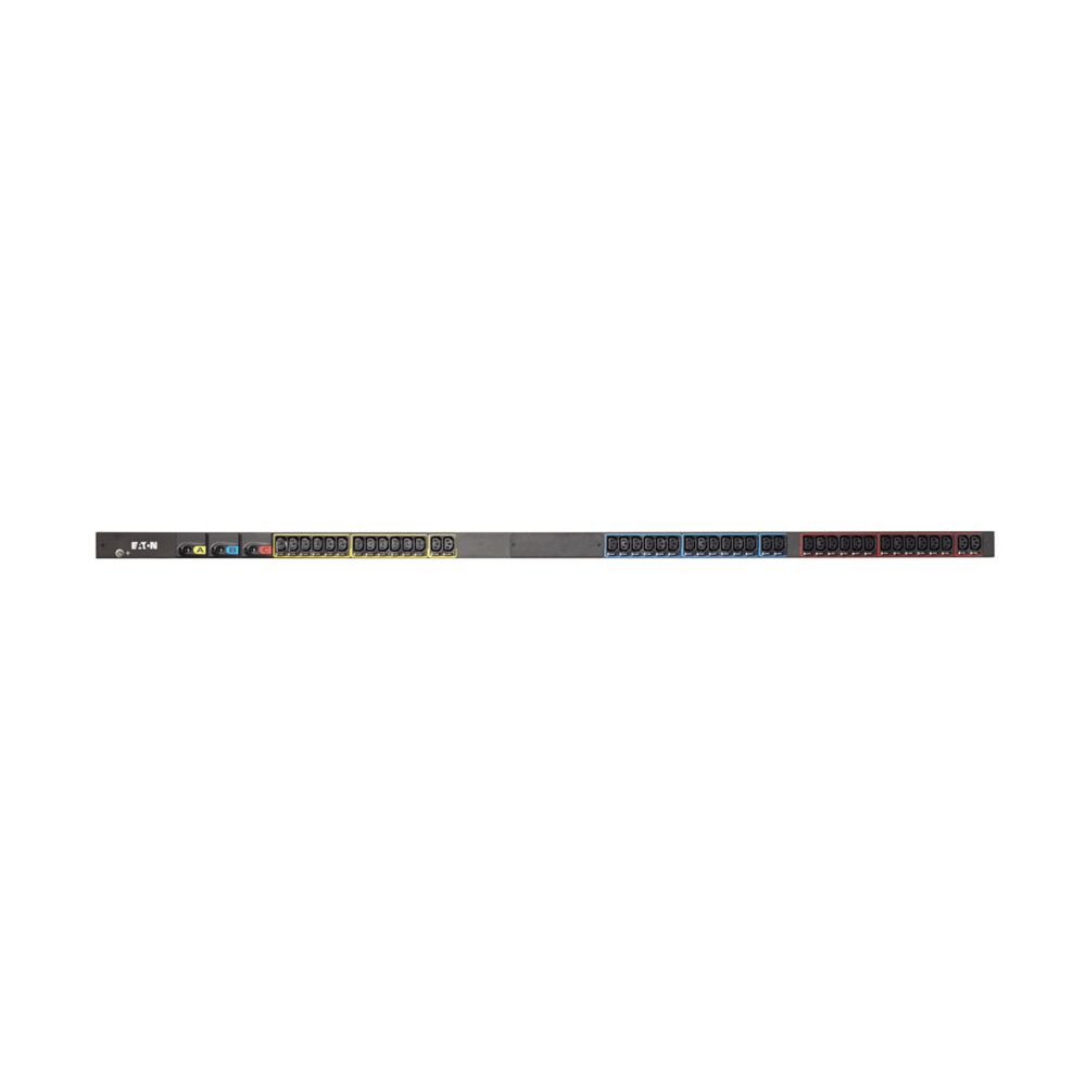 Eaton Power Quality EBA313-10 | Basic Rack PDU, 0U, L15-30P Input, 8.64 KW Max, 200-240V, 24A, 10 Ft Cord, Three-Phase, Outlets, (42) C13 Outlet Grip
