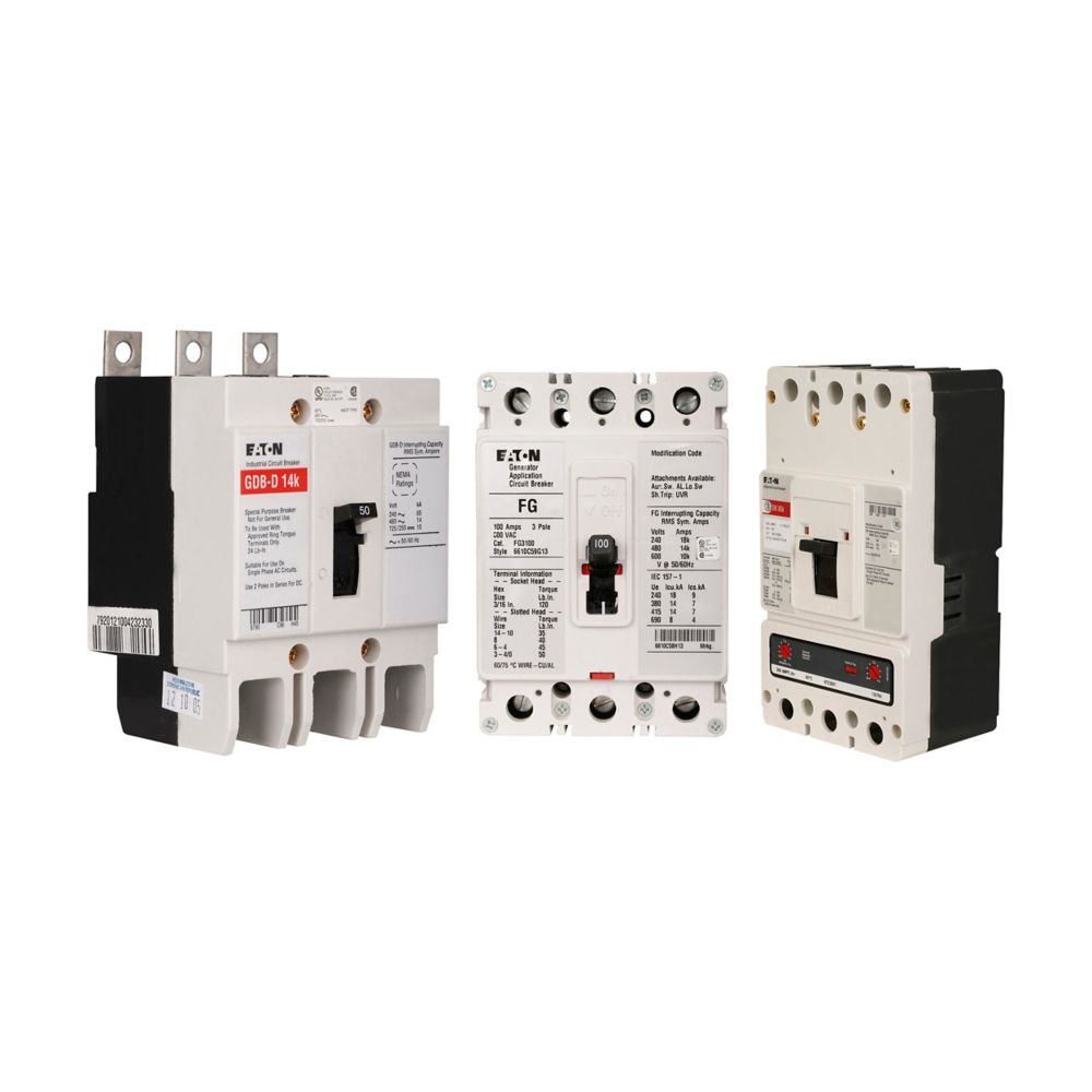 Eaton Power Quality EDS3150 | Series C Complete Molded Case Circuit Breaker, F-Frame, Ed, Complete Breaker, Fixed Thermal