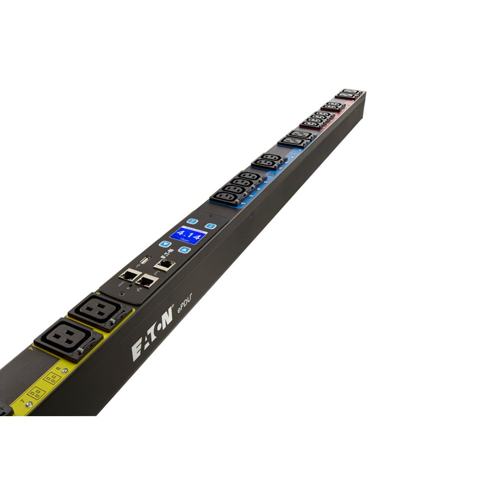 Eaton Power Quality EMA324-10 | Managed Rack PDU, 0U, L15-20P Input, 5.76 KW Max, 200-240V, 16A, 10 Ft Cord