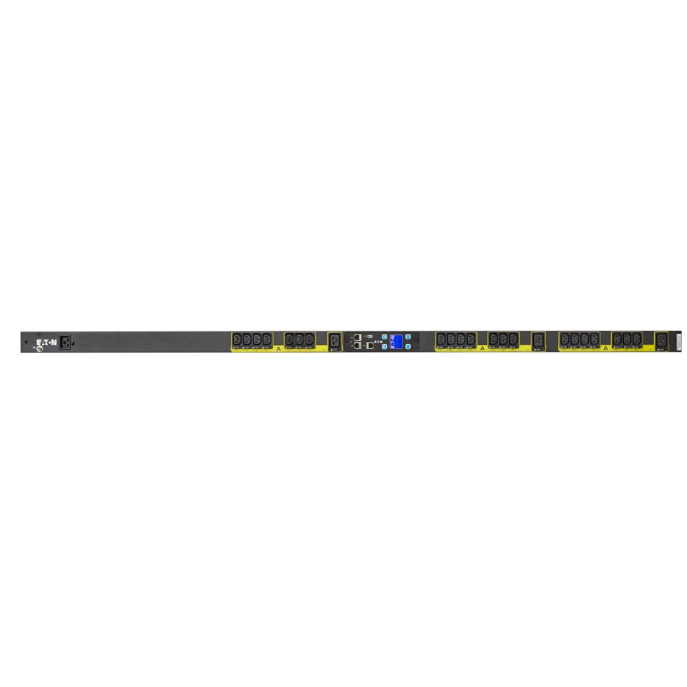 Eaton Power Quality EMO115-10 | Metered Outlet Rack PDU, 0U, C20 Input, 3.84 KW Max, 100-240V, 16A, 10 Ft Cord, Single-Phase, Outlets