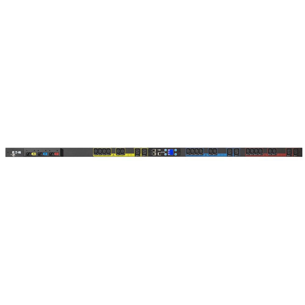 Eaton Power Quality EMO324-10 | Metered Outlet Rack PDU, 0U, L15-20P input, 5.76 KW max, 200-240V, 16A, 10 FT cord, Three-phase