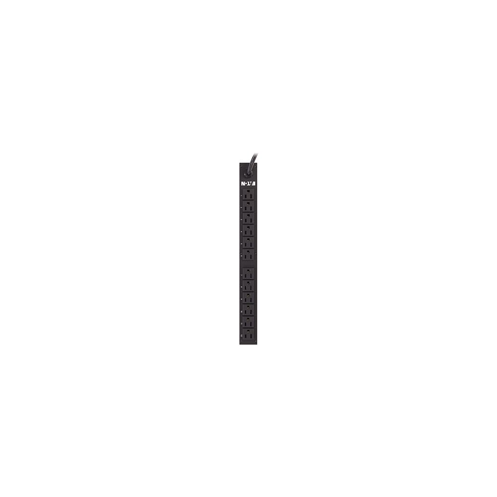 Eaton Power Quality EPBZ86 | Basic Rack PDU, 1U, 5-15P Input, 1.44 KW Max, 100-127V, 12A, 10 Ft Cord, Single-Phase, Outlets, (12) 5-15R