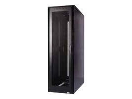 Eaton Power Quality ETN-ENC423042SB | Network Enclosure, Standalone, 2-Door, 42U, Key With Pull Handle Lock, Side Panel, 30" Width X 42" Depth X 42" Height, Steel, Black, Without Top Panel