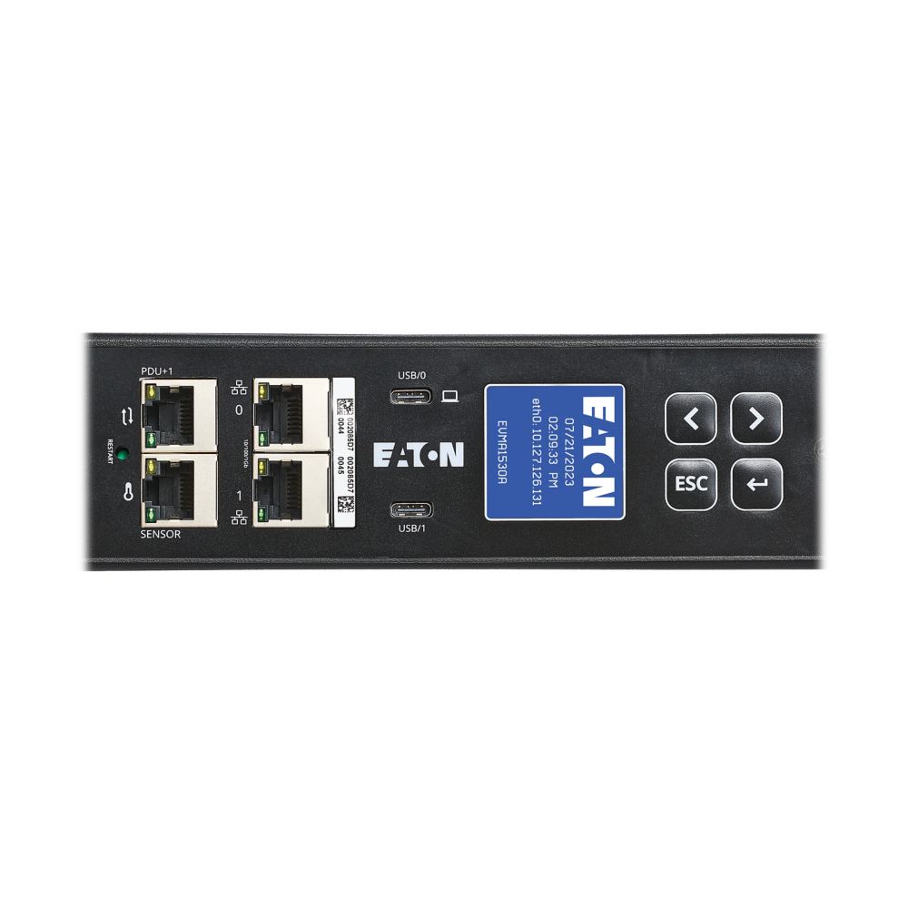 Eaton Power Quality EVMA1530A | Managed Rack PDU G4, 0U, 39U, L15-30 Input, 10FT Cord