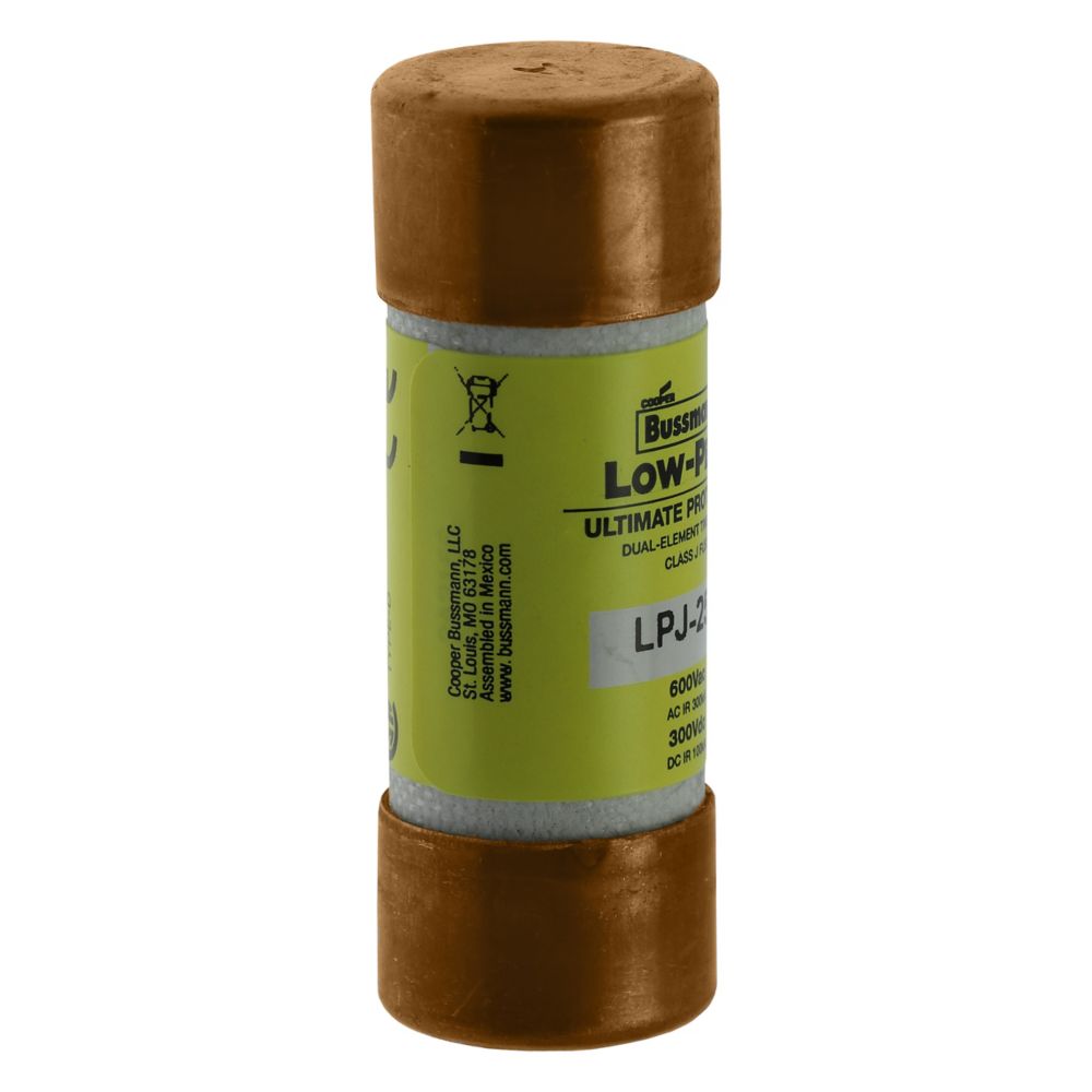 Eaton Power Quality LPJ-25SP | Bussmann Series Lpj Fuse, Bussmann Series Class J Fuse, LPJ, Time-Delay, Dual-Element Current Limiting Fuse