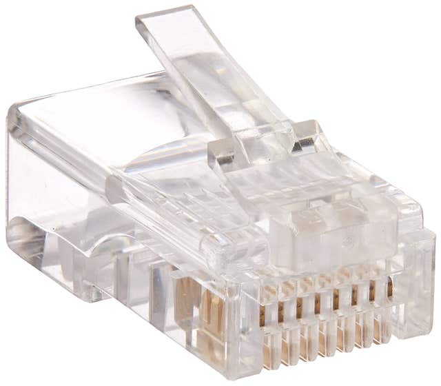 Eclipse Enterprises Inc 702-022 | Modular Plug, Cat 5e, 8-Contact, 8-Position, Clear