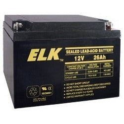 Elk Products Inc. ELK-12260 | Sealed Lead Acid Battery, 12 V 26Ah