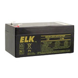 Elk Products Inc. ELK-1233 | Sealed Lead Acid Battery, 12 V 3.3Ah