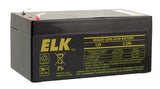 Elk Products Inc. ELK-1233 | Sealed Lead Acid Battery, 12 V 3.3Ah