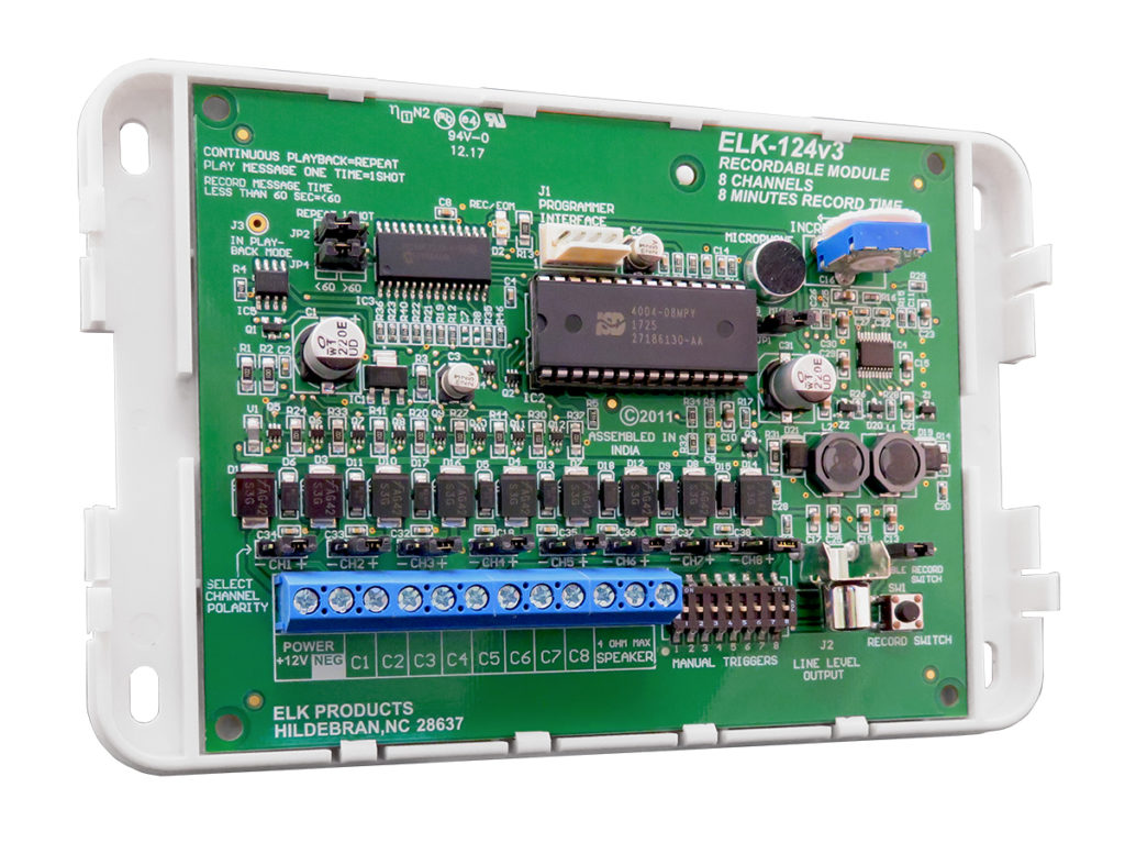 Elk Products Inc. ELK-124 | 8-Channel Recordable Voice Driver