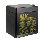 Elk Products Inc. ELK-1250 | Sealed Lead Acid Battery, 12 V 5Ah