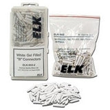 Elk Products Inc. ELK-9022 | White Gel Filled “B” Connectors Wire Splices