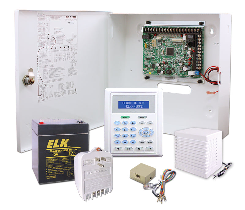 Elk Products Inc. ELK-M1EZ8KBS | M1EZ8 Kit with Enclosure and M1KP2 Keypad