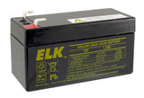 Elk Products Inc. ELK1213 | Sealed Lead Acid Battery, 12 V 1.3Ah
