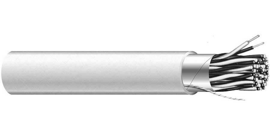 Encore Wire C0560A.41.10 | 18 AWG, 2 Pair, Stranded Tinned Copper Cable, PVC Outer Jacket, Overall Foil Shielded, Gray, 105°C, 300V