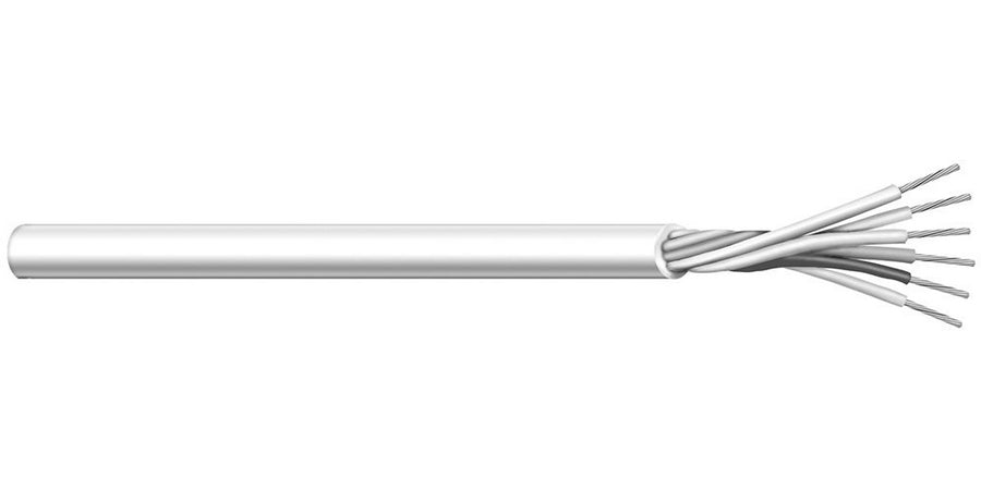 Encore Wire C2412A.41.10 | Multi-Conductor Cable, Black, White, 12 Conductor, Tinned Copper, Fully Annealed Stranded, Semi-Rigid PVC, Gray