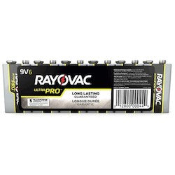 Energizer Battery Inc AL9V-6J | Rayovac Alkaline 9V Batteries – Pack of 6