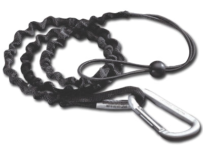 Ergodyne 19002 | Squids 3100 Single Carabiner Tool Lanyard Black, 35" - 42"
