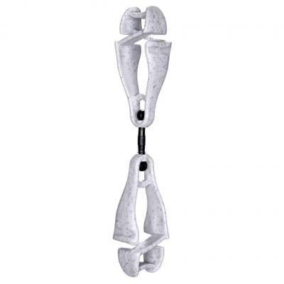 Ergodyne 19415 | Squids 3420 Swiveling Glove Clip Holder Dual Clips, Gray