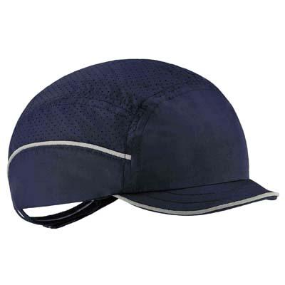 Ergodyne 23332 | Skullerz 8955 Lightweight Bump Cap Hats Navy, Micro Brim