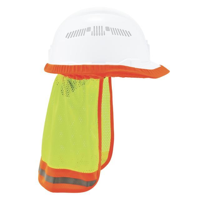 Ergodyne 29053 | Glowear 8005 Hard Hat Neck Shade Hi-Vis, Mesh Reflective, Lime