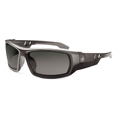 Ergodyne 50430 | Skullerz Odin Safety Glasses Matte Black Frame, Smoke Hardcoat Lens