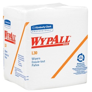 Essendant Receivables KCC05812 | Kimberly-Clark WypAll L30 Wipers, Quarterfold